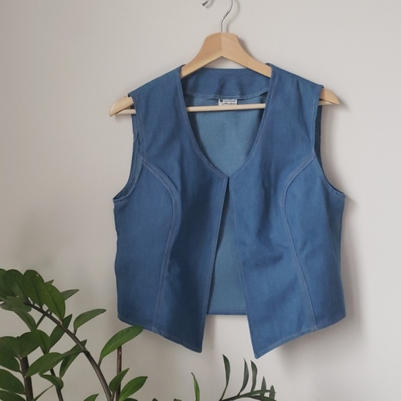 Vintage Denim Vest - Picture 2 of 5